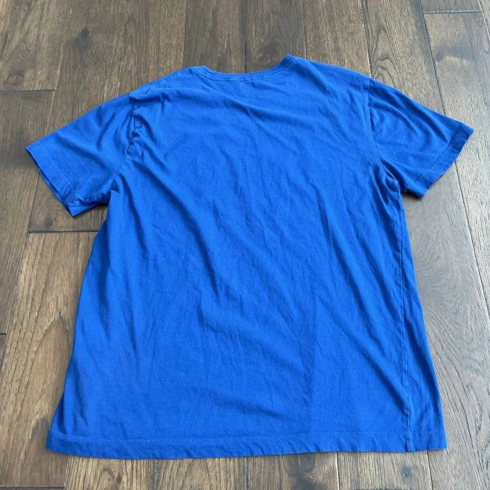 True Religion Shirt Mens Blue 2XL Short Sleeve Big Logo‎